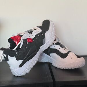 Jordan Black and White Sneakers